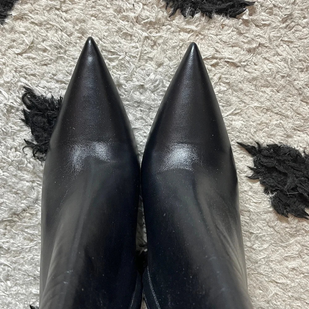 Saint Laurent size 37 Lexi 90 Zip Bootie gorgeous black ankle booties - Picture 5 of 14